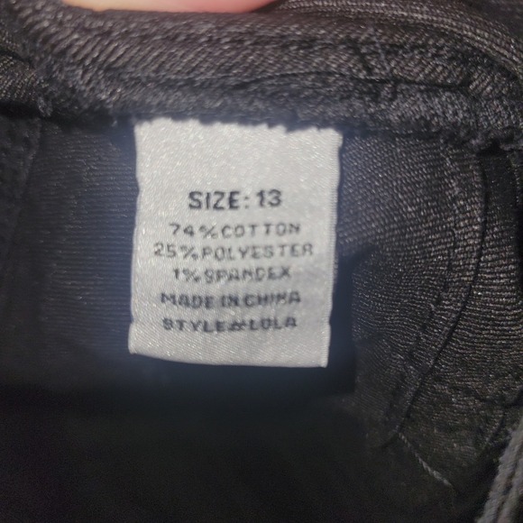 Fashion Nova NEW Lola Black Denim straight leg Jeans 13 Comfort Casual relaxed - Picture 8 of 8